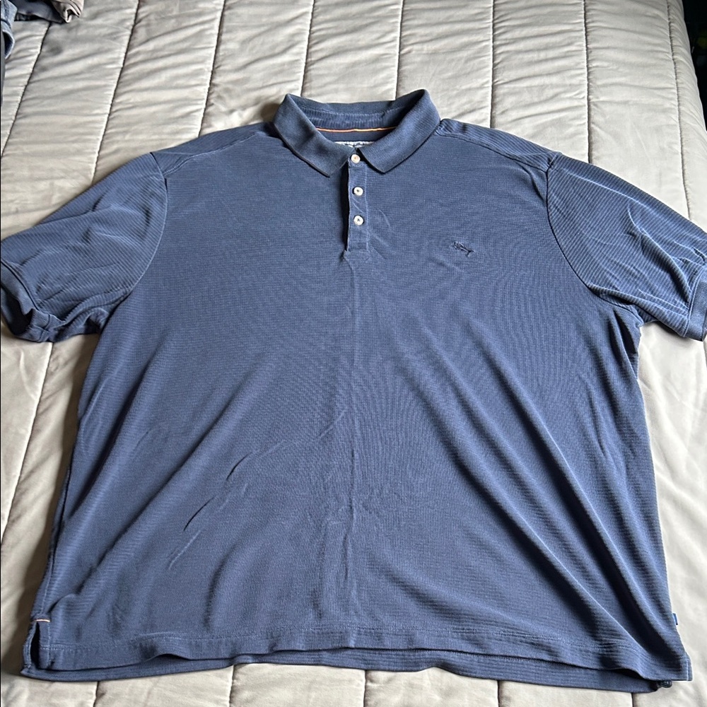 Tommy Bahama Slate Blue Short-Sleeve Polo